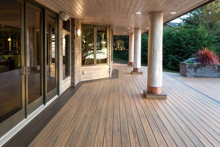 Deck featuring TimberTech Legacy Collection in Tigerwood.