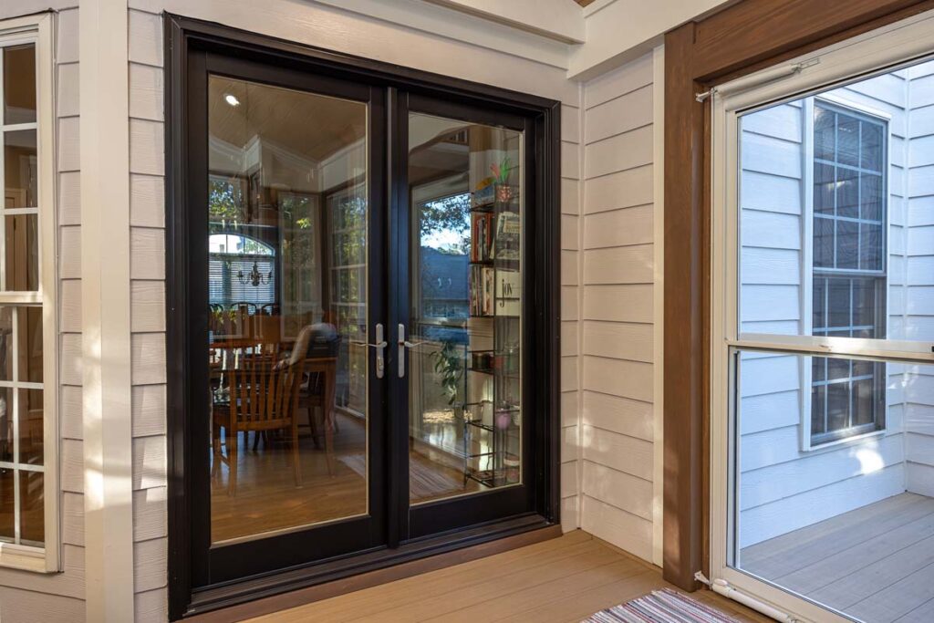 Close up of Banyon Tree patio door.