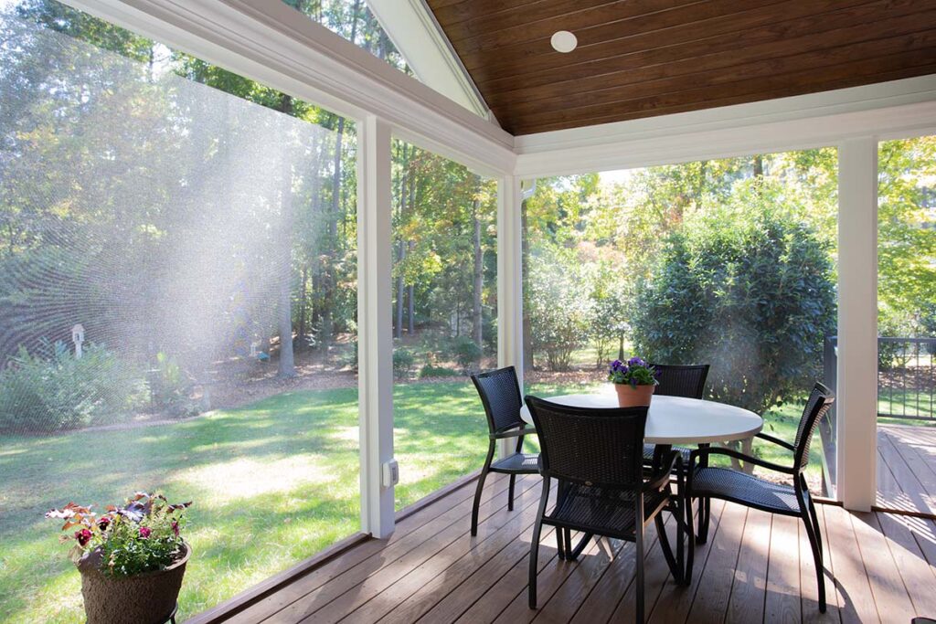 Interior shot showing screen deck of the Coachmans Way project.