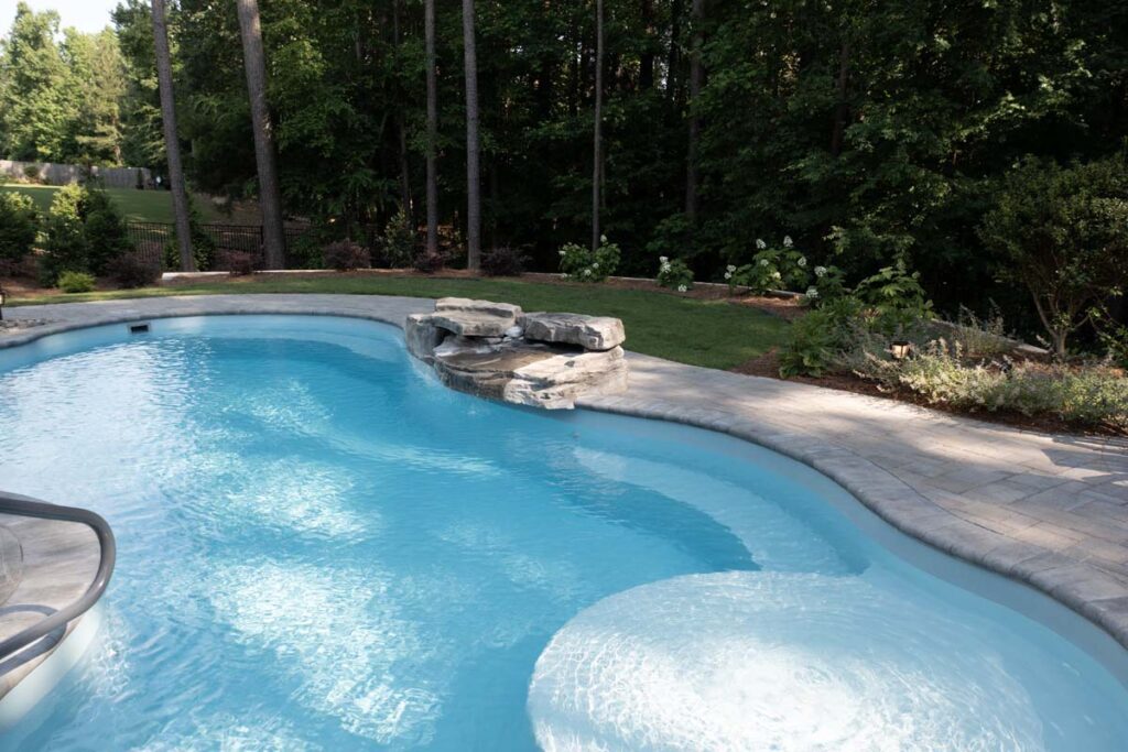 Swann Trail project featuring custom-built pool.