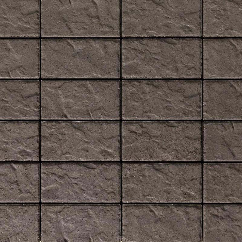 Blu 60 Slate Chocolate Brown patio paver swatch.