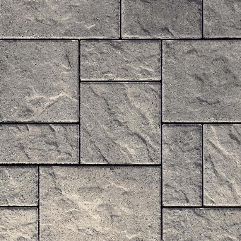 Blu 60 Slate Shale Grey patio paver swatch.